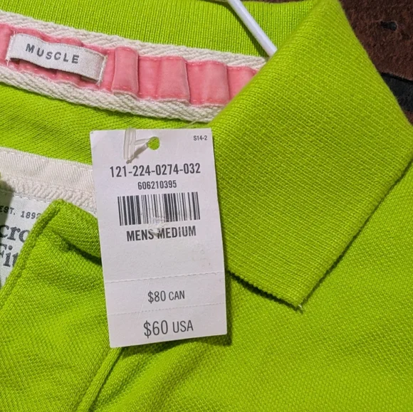 Abercrombie & Fitch Men's M NWT Pink Moose Muscle Polo Shirt - Picture 7 of 12